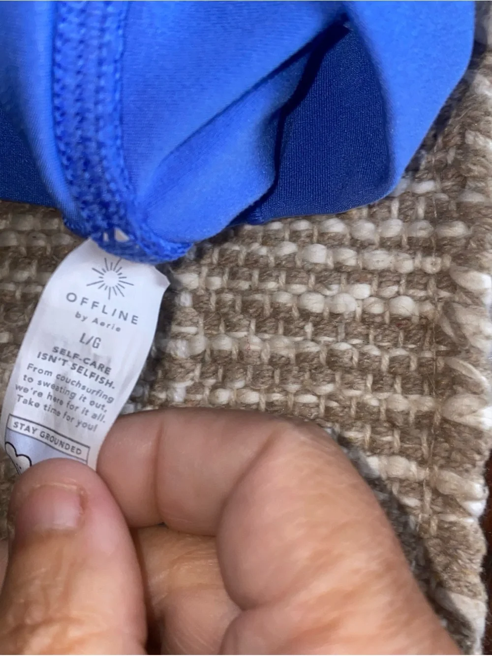 aerie Royal Blue Active Shorts with Subtle Logo